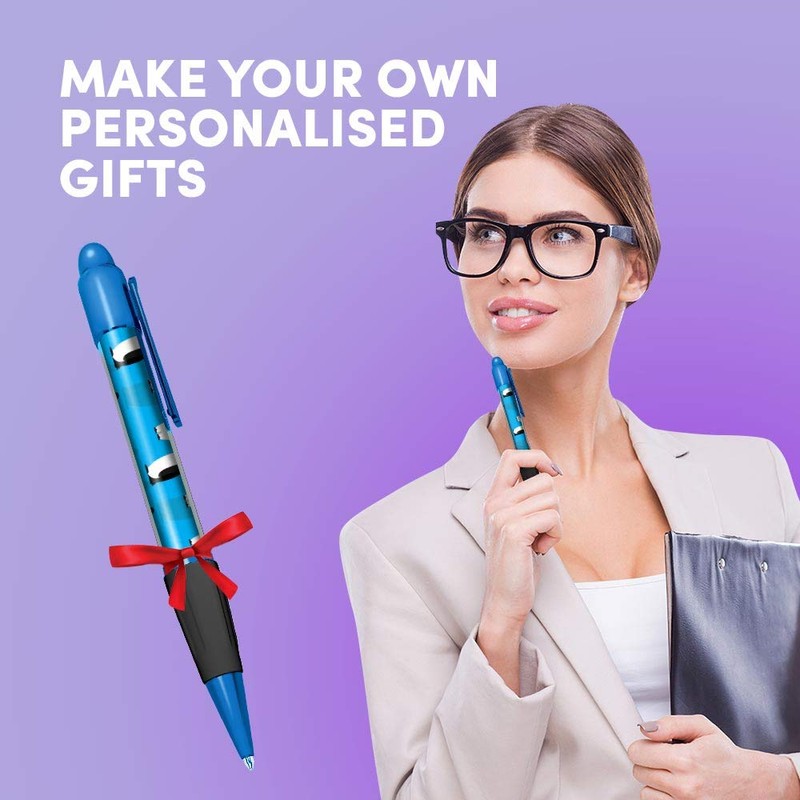 1 x Blue Ballpoint Pen (Black Ink) - Emperor Penguin