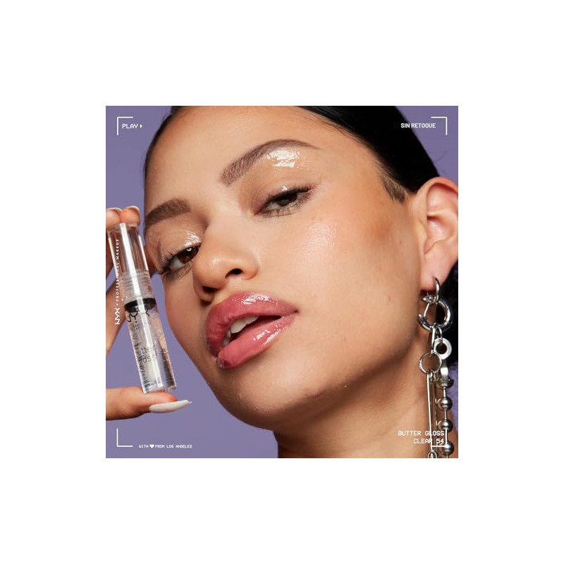 NYX MAQUILLAJE PROFESIONAL Brillo de mantequilla, brillo de labios no