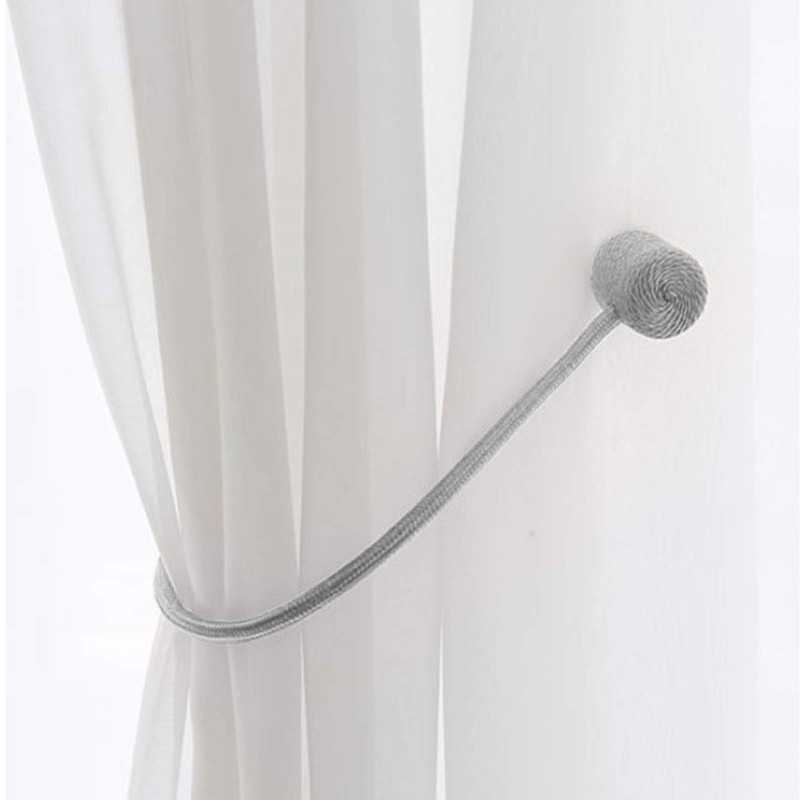 Magnetic Curtain Tiebacks Black Pack of 2, Curtain Tiebacks Buckles