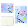 A5 Plush Mermaid Notebook,Mermaid Diary Glitter Journal Hardcover Lined Portable