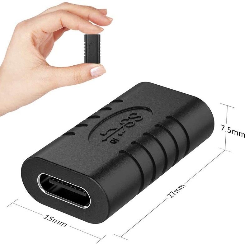 VMOJO USB C Adapter Female to Female USB C Coupler