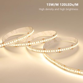 BENLUN 24V LED Strip Light Kit 65.6ft (2 Rolls of 32.8ft), 4000K Natural White Cuttable LED Tape Lights, SMD 2835 300W with Power Supply for Bedroom, Commercial, Kitchen, Living Room Ceiling