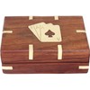 IBLAY Playing Card Deck Holder Case Storage Box Handcrafted Wooden