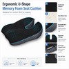 Memory Foam Car Seat Cushion for Driving – Wedge Height