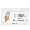 Mr. & Mrs. Panda Gäste Handtuch Technische Zeichnerin Leidenschaft -