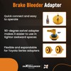 maXpeedingrods 17PCS Brake Bleeder Adapter Kit, Master Cylinder Bleeder Kit,