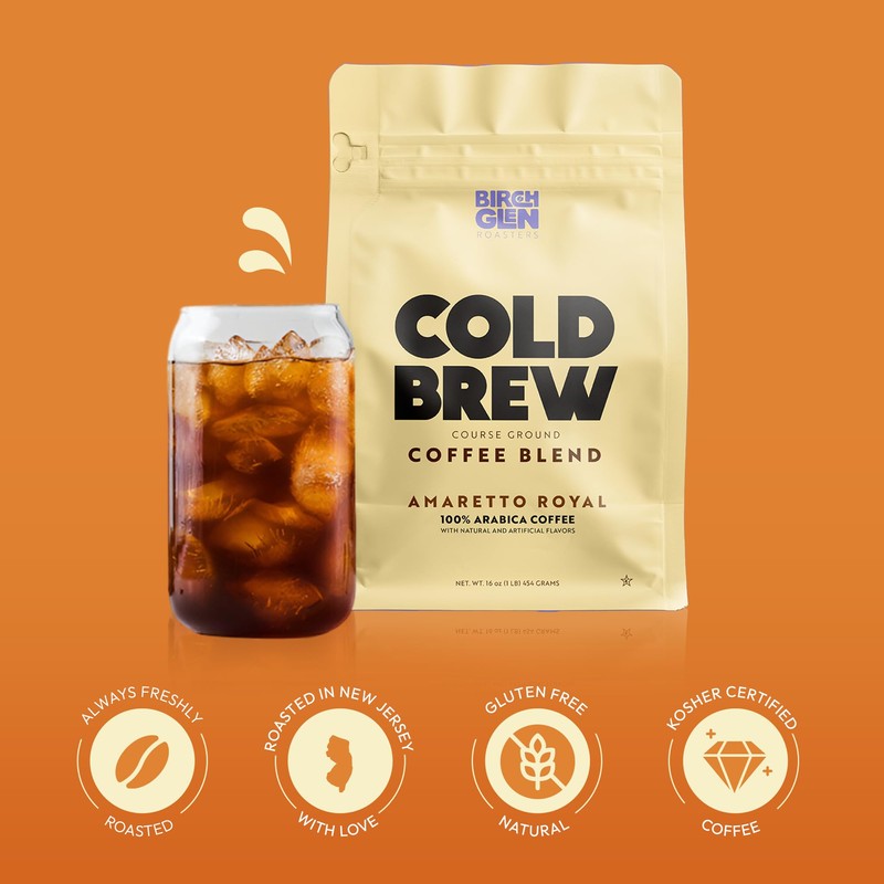 Buzzed High Caffeine Cold Brew Coffee Coarse Grounds - Bold