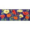 16" x 6" Poppies Art Tile in Multi