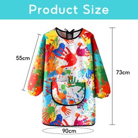 Children's Painting Gown, 8-10 Years, Painting Apron School Painting Coat, Child Craft Apron, Art Watercolour Box, Aprons, Waterproof, Colourful Craft Aprons, Painting, Artist Aprons, Kids Coat, for