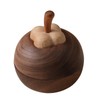 PACKOVE Wood Diffuser Aromatherapy Essential Oil Diffuser Mangosteen Shape Indoor