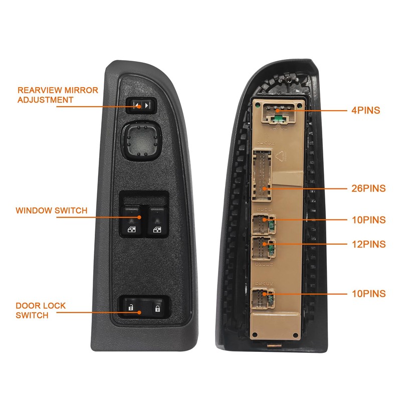 15883318 Master Power Window Switch &Bezel for 2003-2007 Chevy Silverado