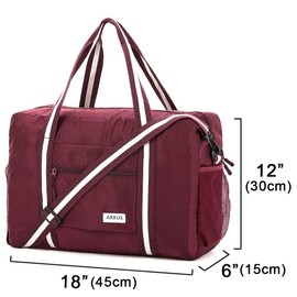 Arxus Travel Lightweight Waterproof Foldable Storage Carry Luggage Duffle Tote Bag