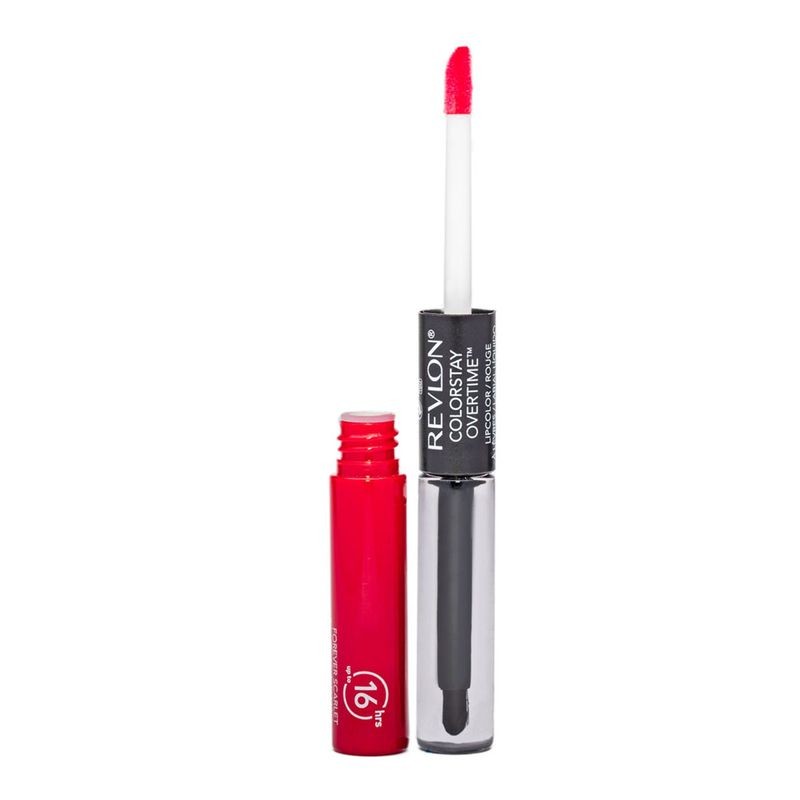 Labial Líquido Revlon ColorStay Overtime Lipcolor tono 040 Forever Scarlet