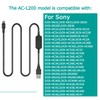 Raeisusp AC-L200 AC-L25A USB Cable for Sony DSC-HX1 DCR-UX5 UX7