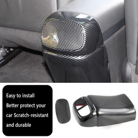 KELEIMAI Car Accessories Fit for Hyundai Elantra 2021 2022 2023 2024 Rear seat air Conditioning air Outlet Anti Kick Decorative Sticker Without air Outlet (Without air Outlet:Carbon Fiber) 2PCS ABS