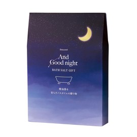 & Good Night Loose Bath Salt Gift (4 Packets, Made in Japan, Before Sleeping), Present, Gift, Gift, Unisex, Popular, Thank You, Return, Farewell, Birthday, Mother's Day, Gift, Small Gift
