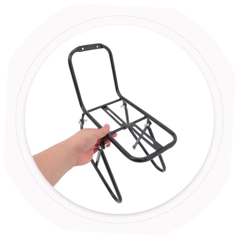 Abaodam Mountain Bike Front Rack Durable Metal Cargo Carrier for