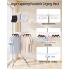 VewePata Foldable Clothes Drying Rack - 2 Tier Laundry Drying