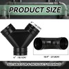 Landhoow 3 Way Duct Splitter Exhaust Pipe Splitter Y Connector