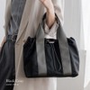 VITAFELICE inb-90025z Women's Drawstring Nylon 2-Way Tote Bag, black grey