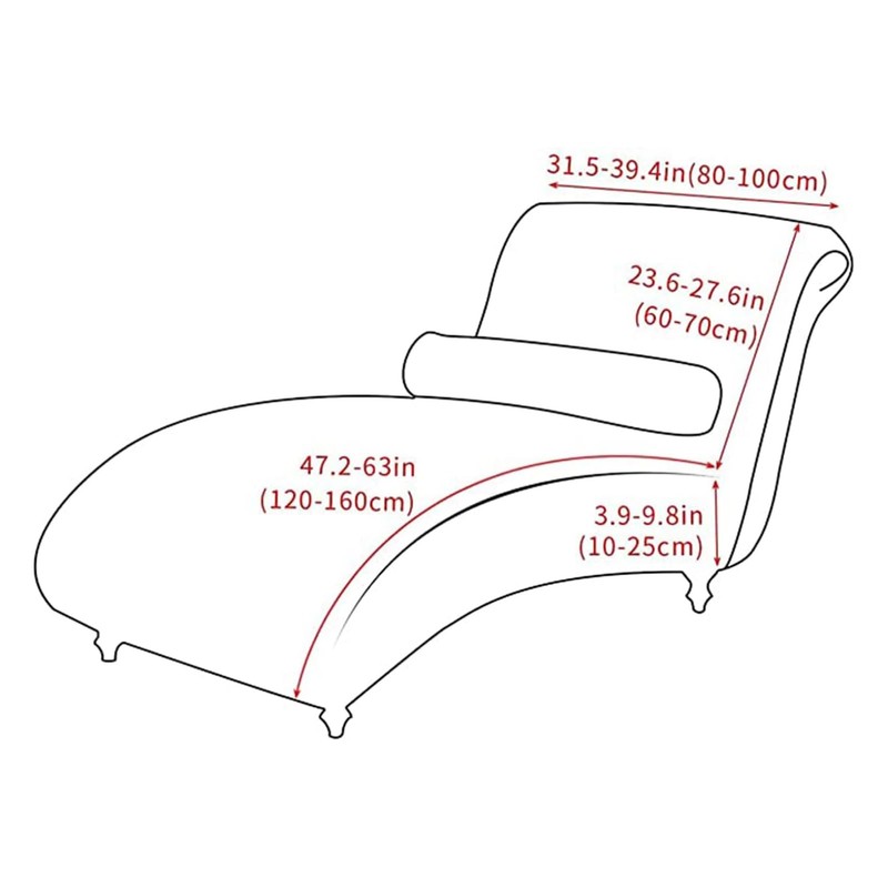 GZYLCH - Funda elástica para silla sin brazos, sin brazos,