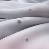 2pc Curtain Simple Gradient Hollow-out Star Pattern Double Layer Blackout