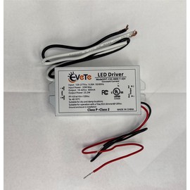 Diodesy- 600mA LED Driver Constant Current, Power Supply Driver, 120Vac 60Hz, Dimmable