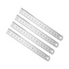 Kozelo 5pcs Stainless Steel Ruler - [6 Inch] Straight Edge