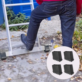 Cabilock 4pcs Ladder Non Slip Feet Covers,Rubber Tips End Caps Household Non- Skid Ladder Cover Ladder Feet Protectors Rubber Pads Step Ladder Feet Replacements.