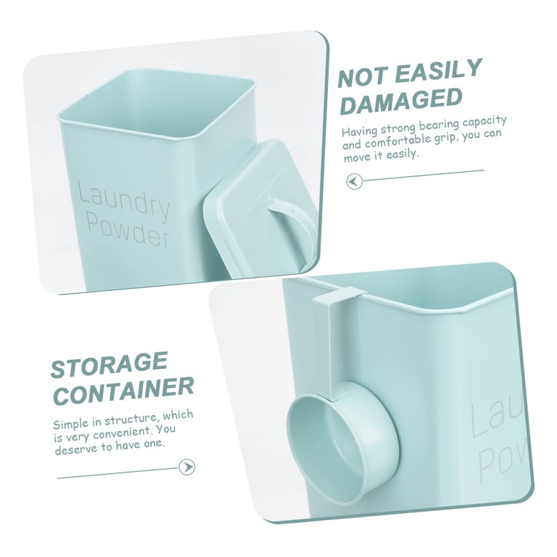 SAFIGLE 1 Set Durable Iron Laundry Storage Container Compact Softener