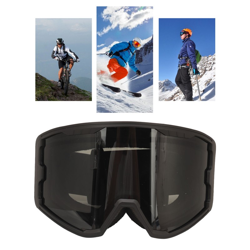 Ski Goggles Double Layer Sun Protection Anti Fog Adjustable Elasticity
