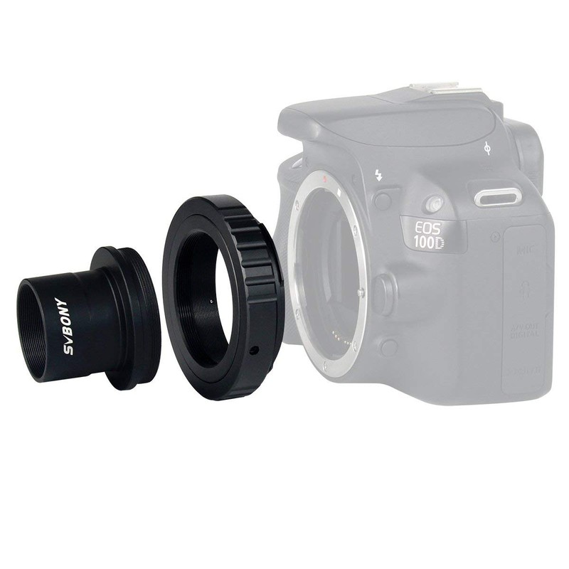 SVBONY T2 T Ring Adapter and T Adapter, 1.25 inches