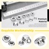 Mardatt 80Pcs Push on Pushnut Cap Stud 1/2", 1/4", 5/16",