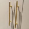 BSM Marketing Knurled T Bar Gold Modern Kitchen Cupboard Cabinet