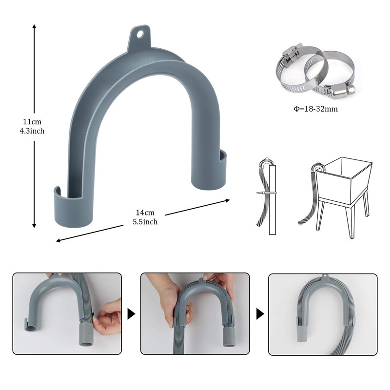 ilauke 2.5m Universal Replacement Drain Hose Extension Kit for Washing