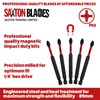 5X Saxton PH2 89mm Long Magnetic Impact Duty Phillips Screwdriver