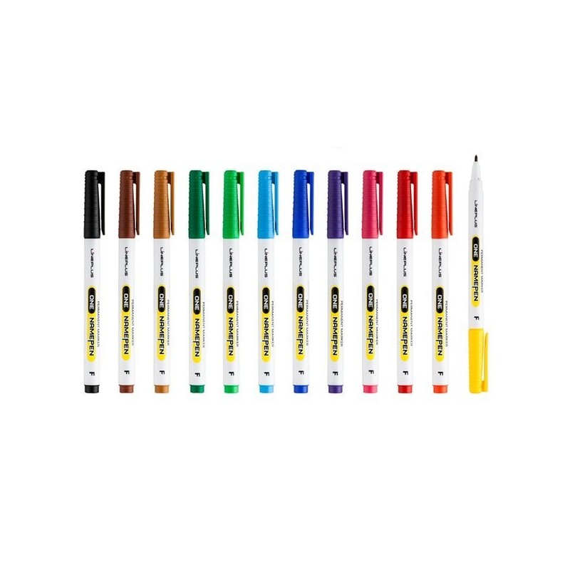 Line Plus One Name Pen 12-Color Set MB / 라인프러스