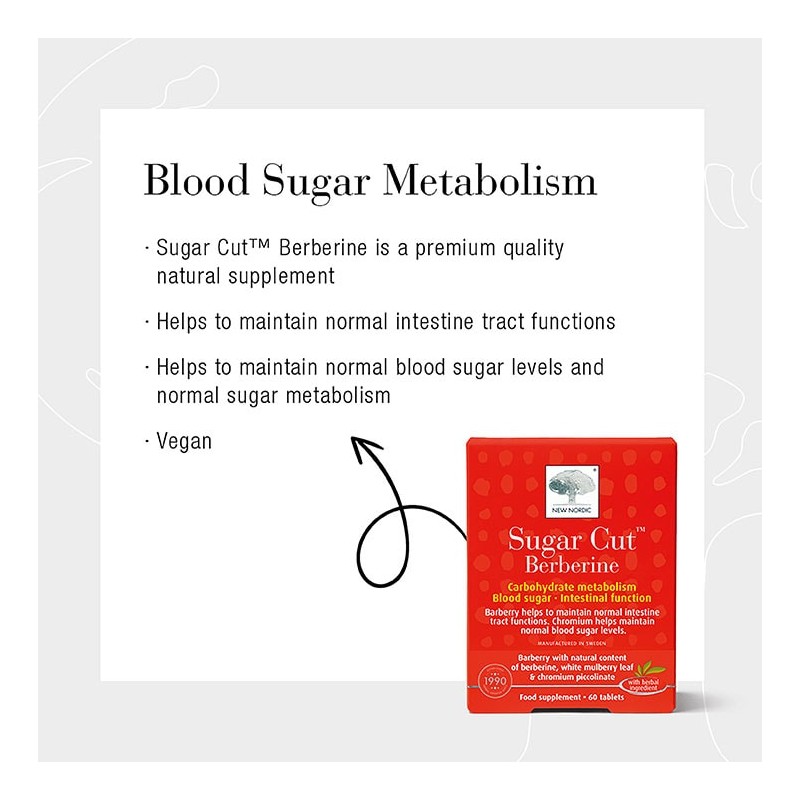 New Nordic Sugar Cut Berberine 60 Tablets