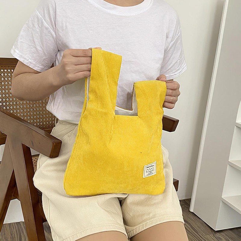 Anopo Women's Knot Bag Small Corduroy Handbags Cute Aesthetic Purse