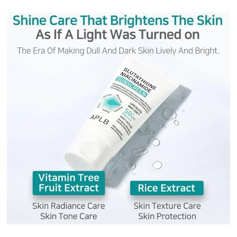 Aplb Glutathione Niacinamide Sunscreen 40ml
