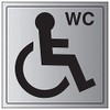 VSafety General Door-Disabled WC Sign - 150mm x 150mm -