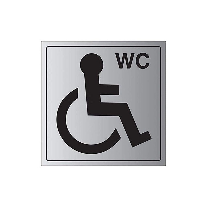 VSafety General Door-Disabled WC Sign - 150mm x 150mm -