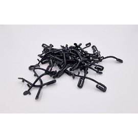 Raspberry Clip Wire Clip for Viniculture Berry Growing Pack of 100 Plastic 6.5 cm Black