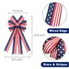 EZ KITCHEN 2 PCS Large Patriotic Bow 24 Inch America