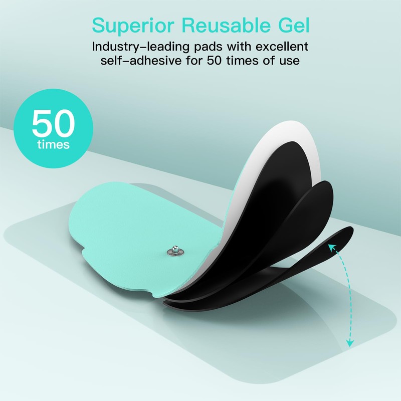 Tens Unit Wireless Electrode Pads 4 Pack, with Standard 3.5mm