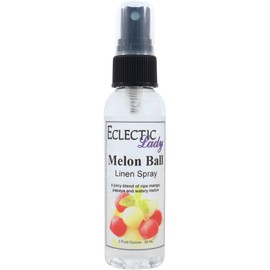 Melon Ball Linen Spray (Double Strength), 8 ounces - Eclectic Lady Sheet and Linen Spray - No Artificial Colors, Parabens, or Preservatives - Long-Lasting Scent for Bed, Fabric & Pillow