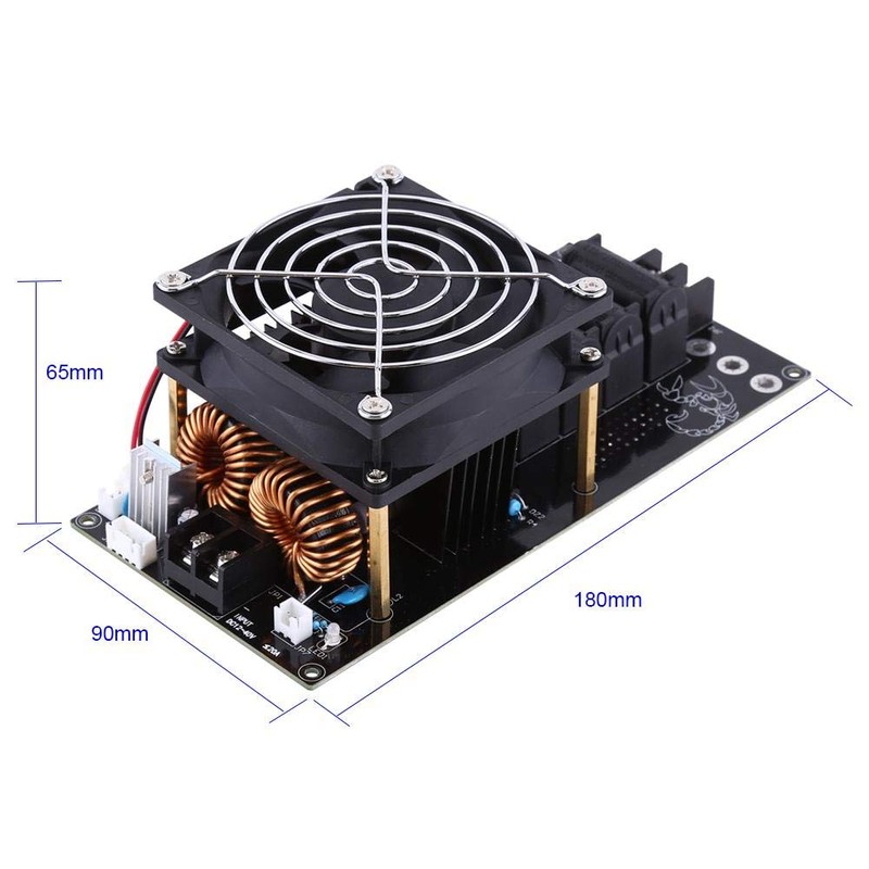 Akozon DC12-36V 20A 1000W ZVS Induction Heating Module Heater with