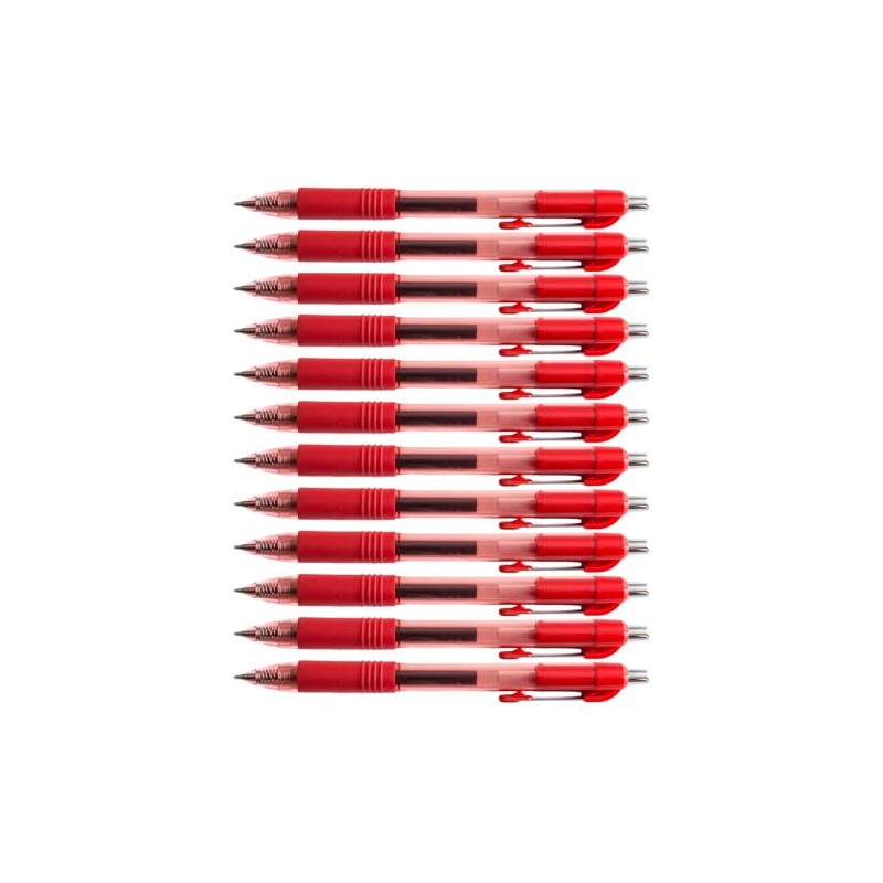 D.RECT - Pack of 12 Gel Pens Automatic Ballpoint Pen