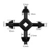 custom-sign 4 Way Drill Press Chuck Key Universal - Carbon