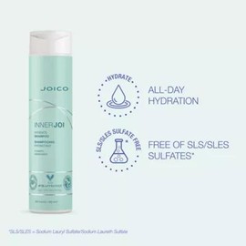 Joico InnerJoi Hydrate Shampoo 300ml- Hydrating Cleansing Comfort Conditioner Gentle